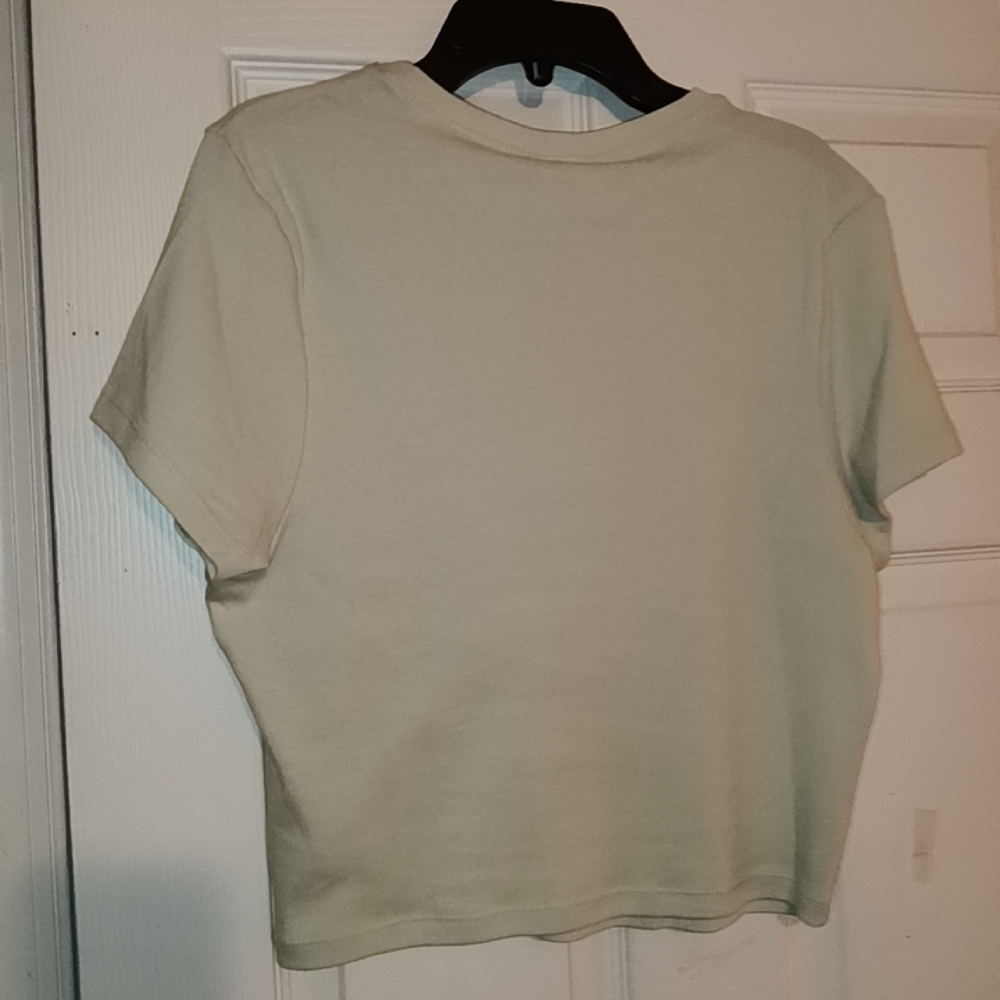 ✨(NWT) Kiwi Print Green Junior-XL Tee By Self🩷e(PTP 18" L 18") - Picture 6 of 7